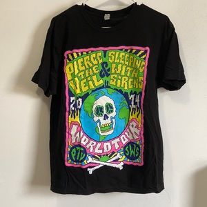 Pierce The Veil and Sleeping With Sirens World Tour 2014 Band Tee